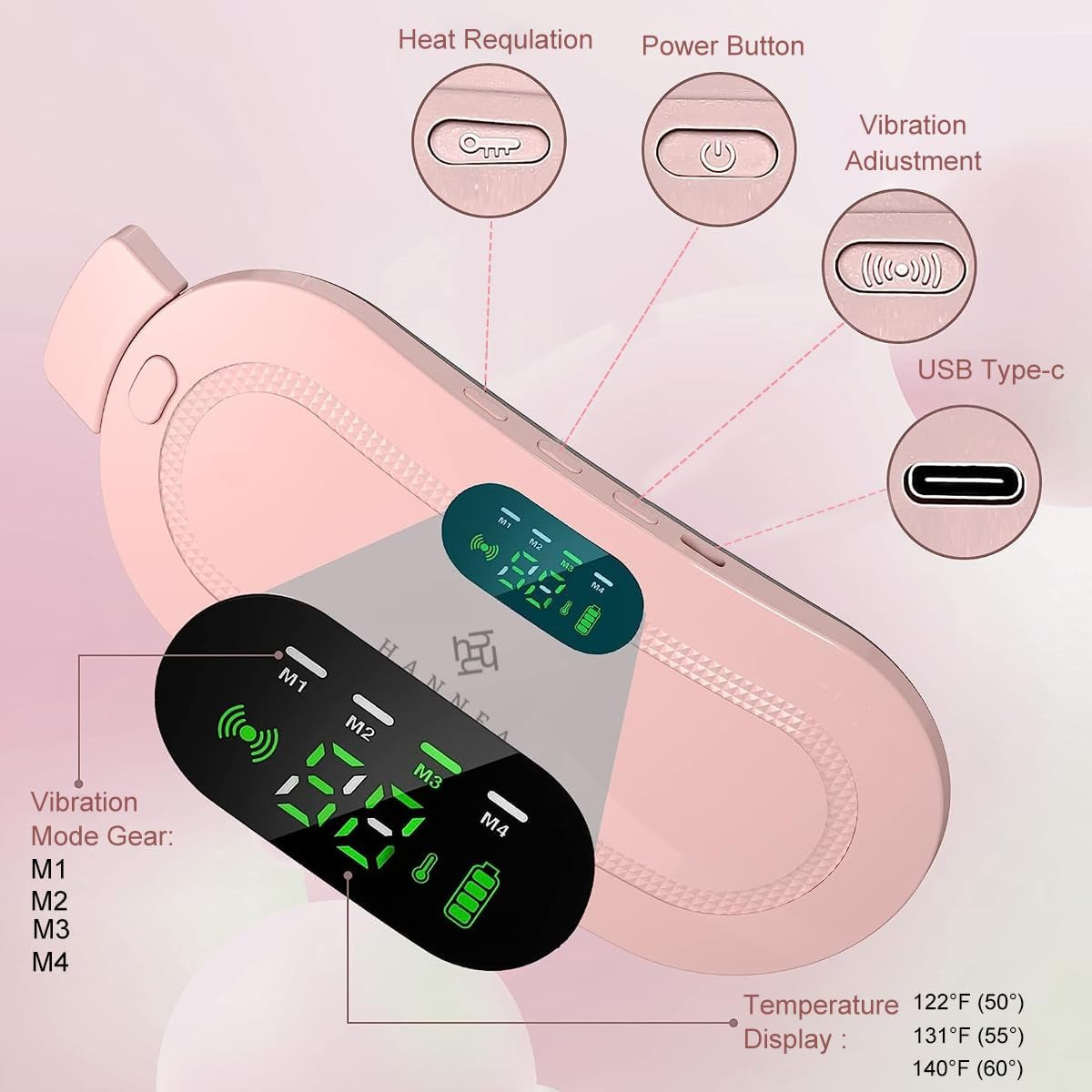 Period Pain Relief Belt Heating Pad for Women
