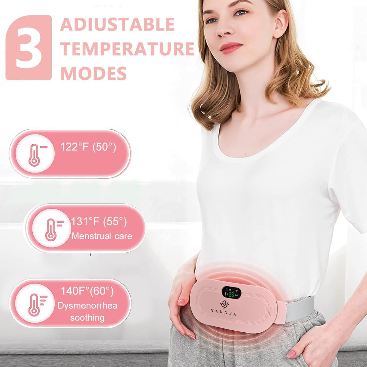 Period Pain Relief Belt Heating Pad for Women