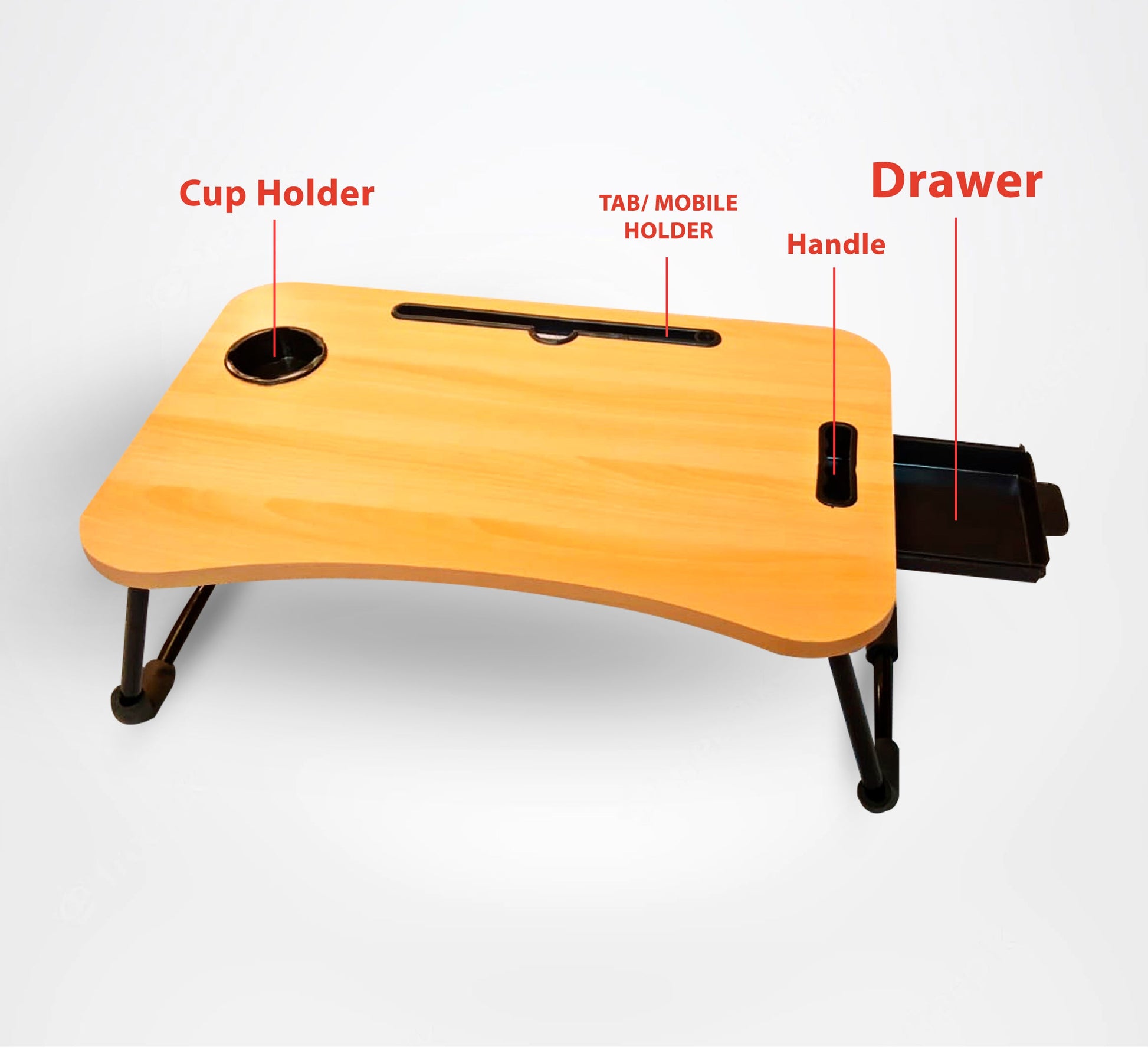 Laptop Table for Bed Foldable Portable Desk