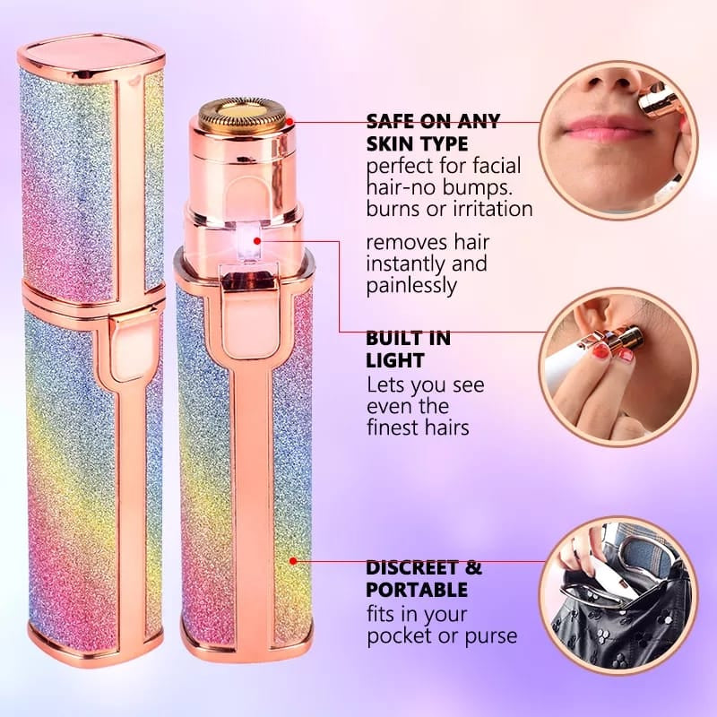 2 in 1 Rechargeable Eyebrow Trimmer Women Facial Hair