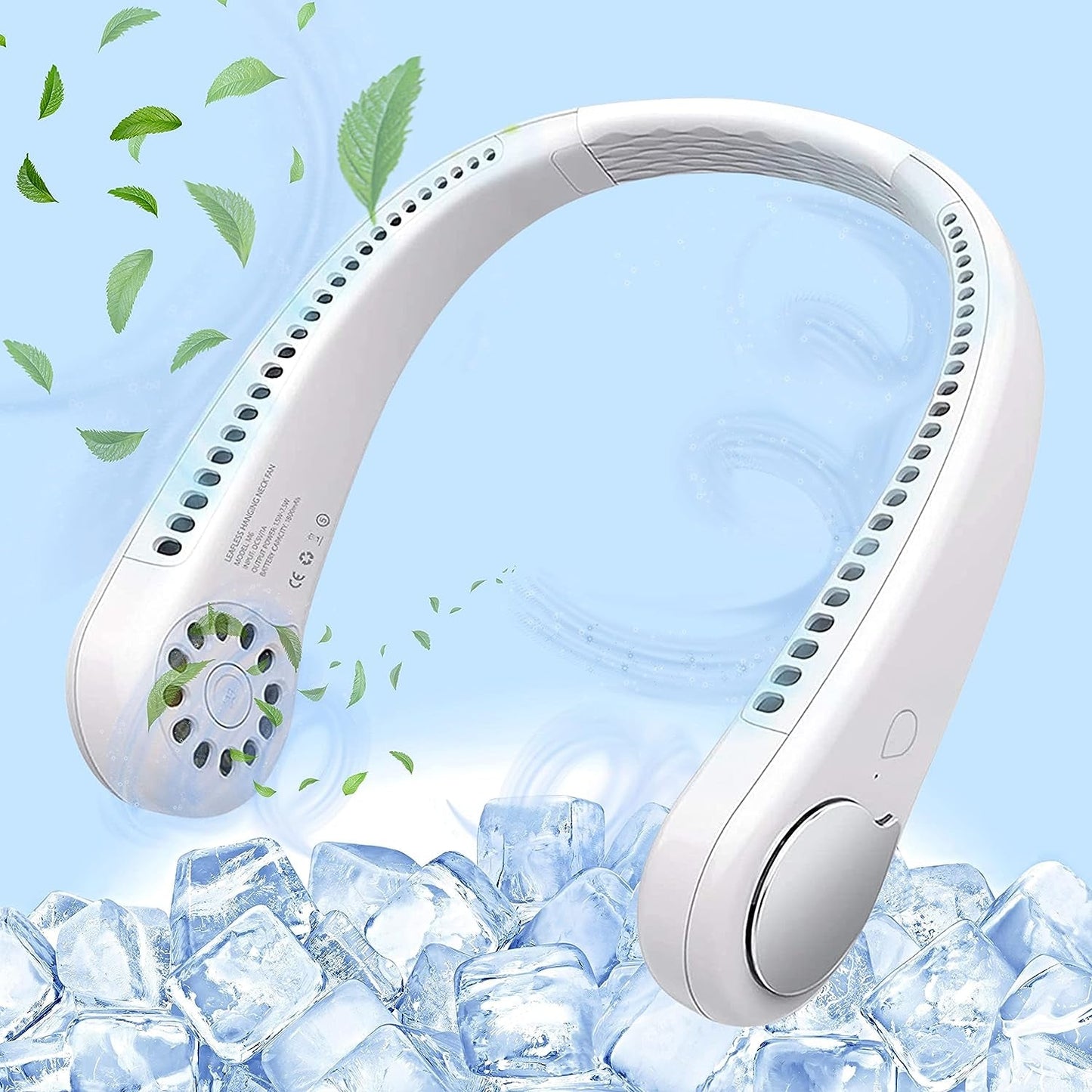 Rechargeable Bladeless Neck Fan 360° Cooling Fan