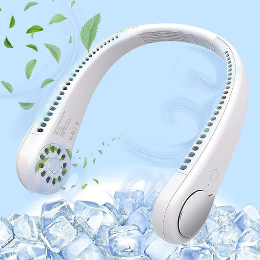 Rechargeable Bladeless Neck Fan 360° Cooling Fan
