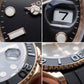 Rolex Yacht Style, Black Dial, Silicone Strap, Waterproof – Men’s Luxury Diver Watch