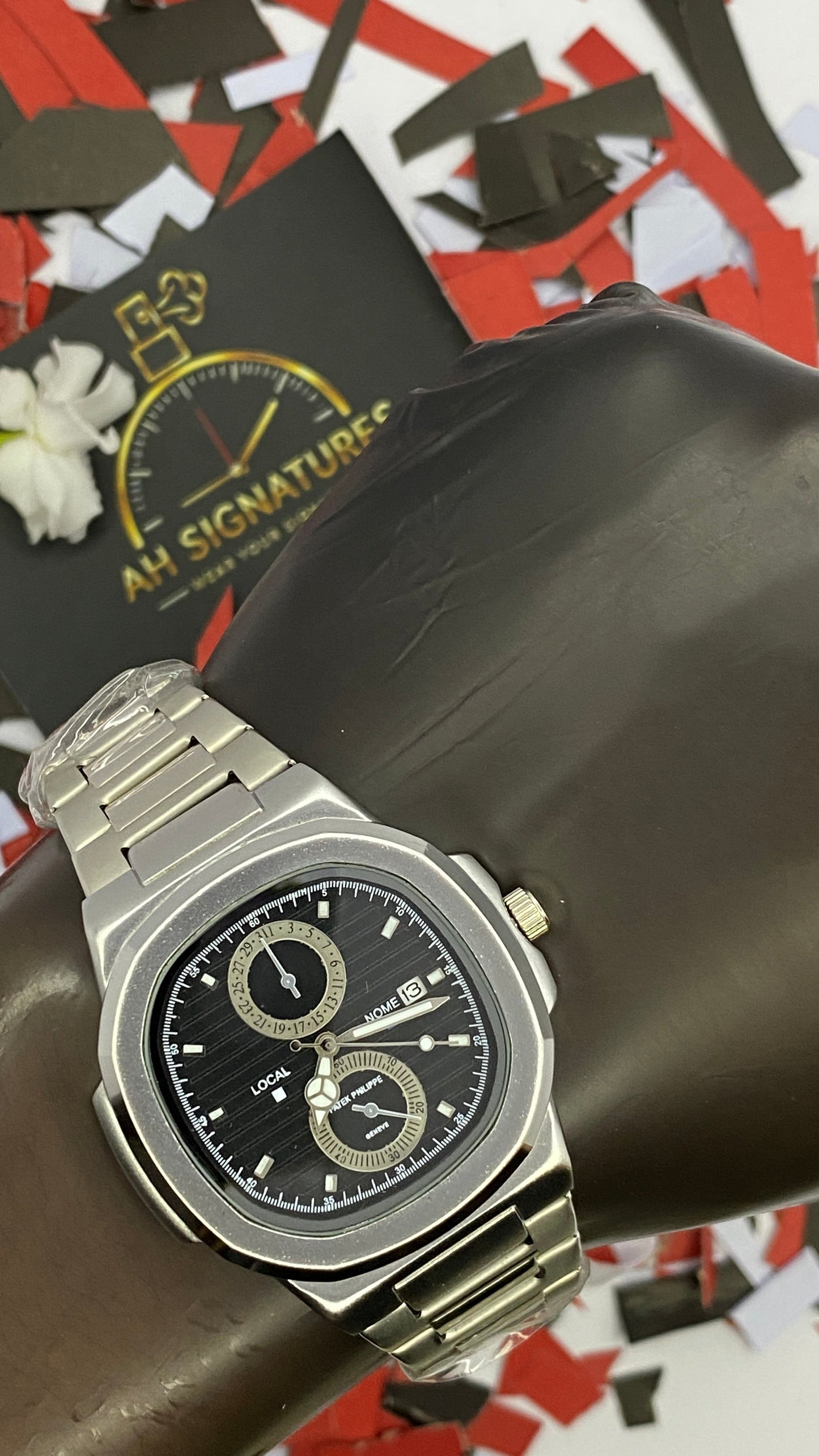 Patek Philippe Date Feature watch Black Dial Watch