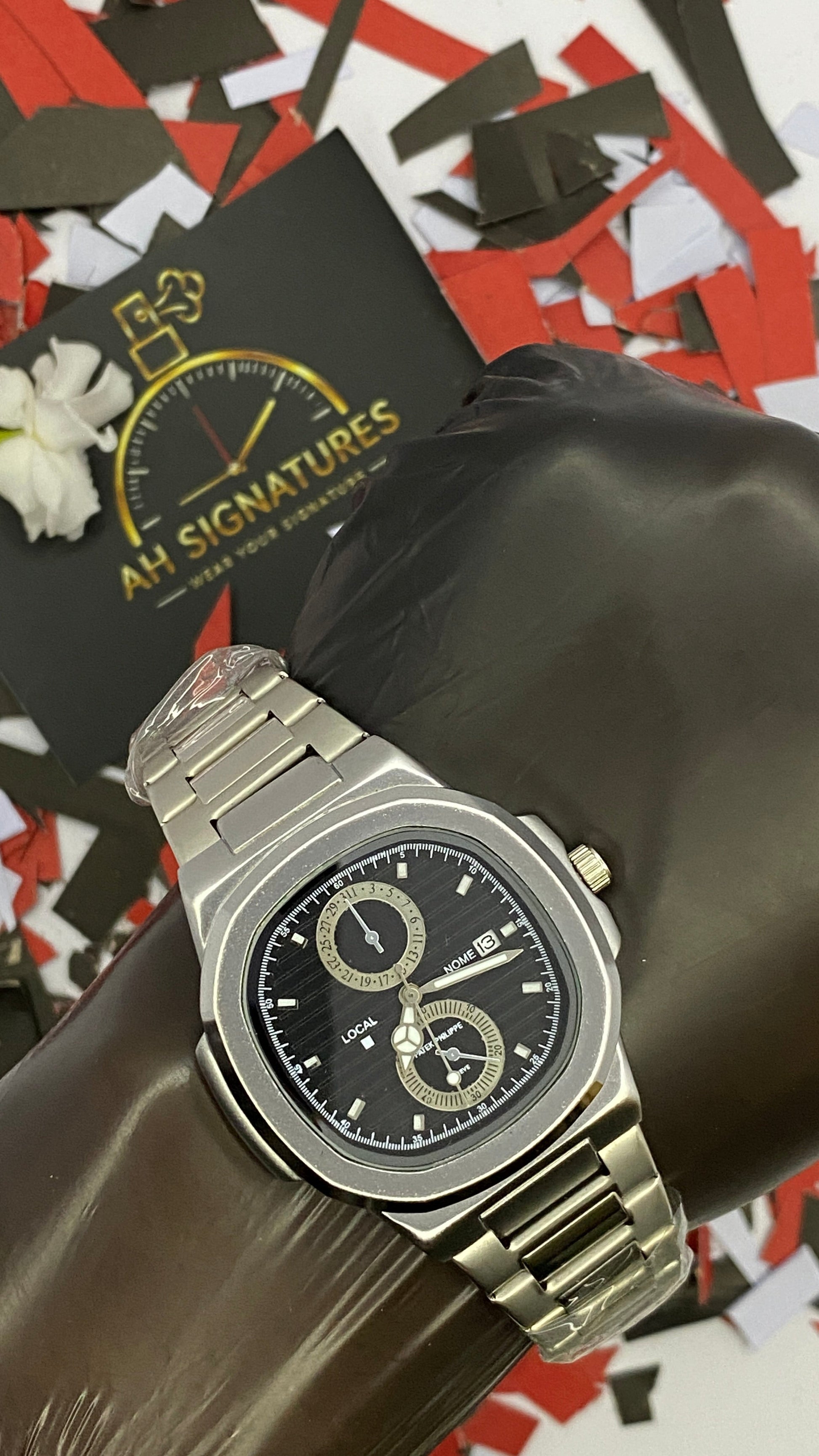 Patek Philippe Date Feature watch Black Dial Watch