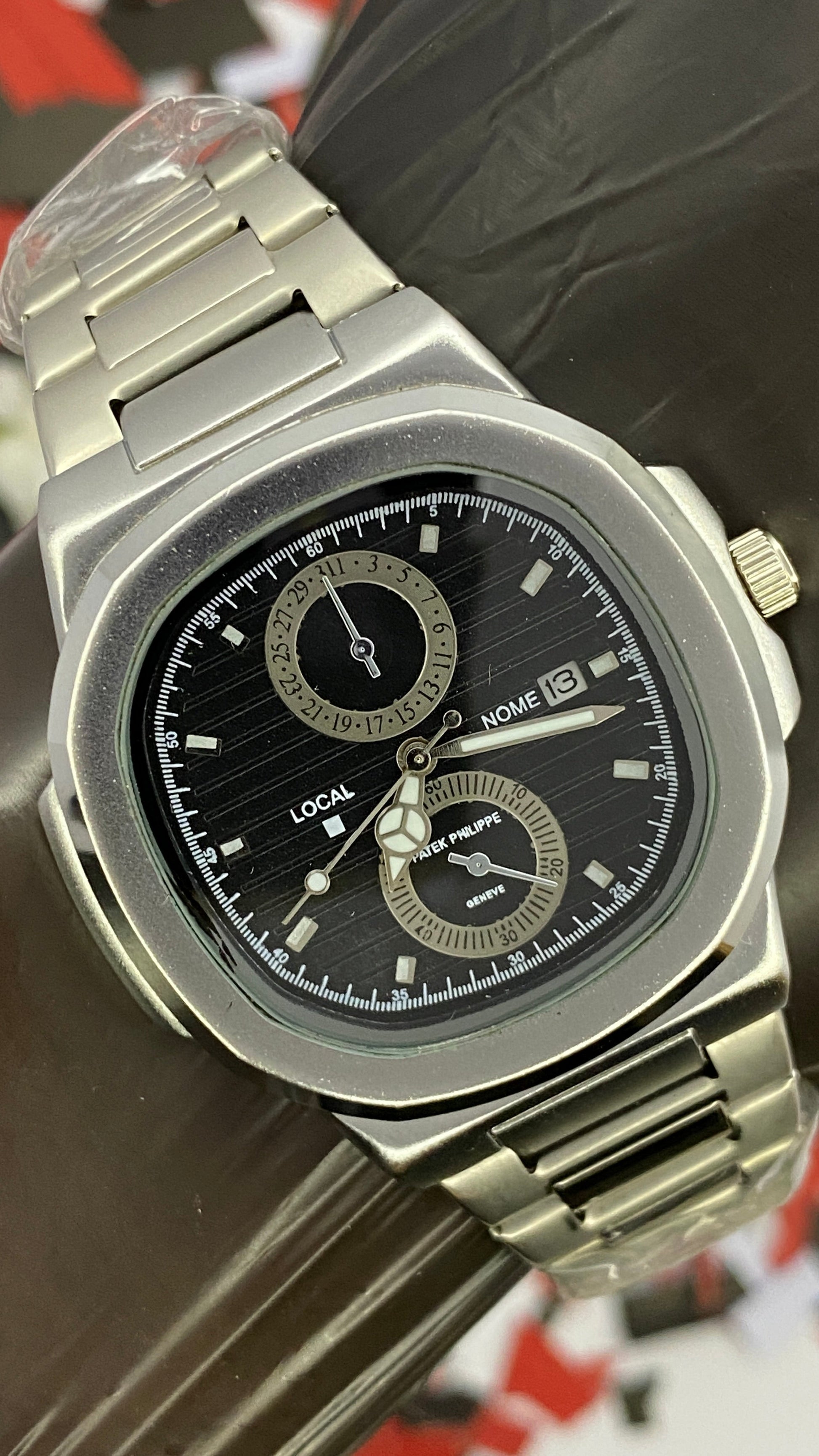 Patek Philippe Date Feature watch Black Dial Watch