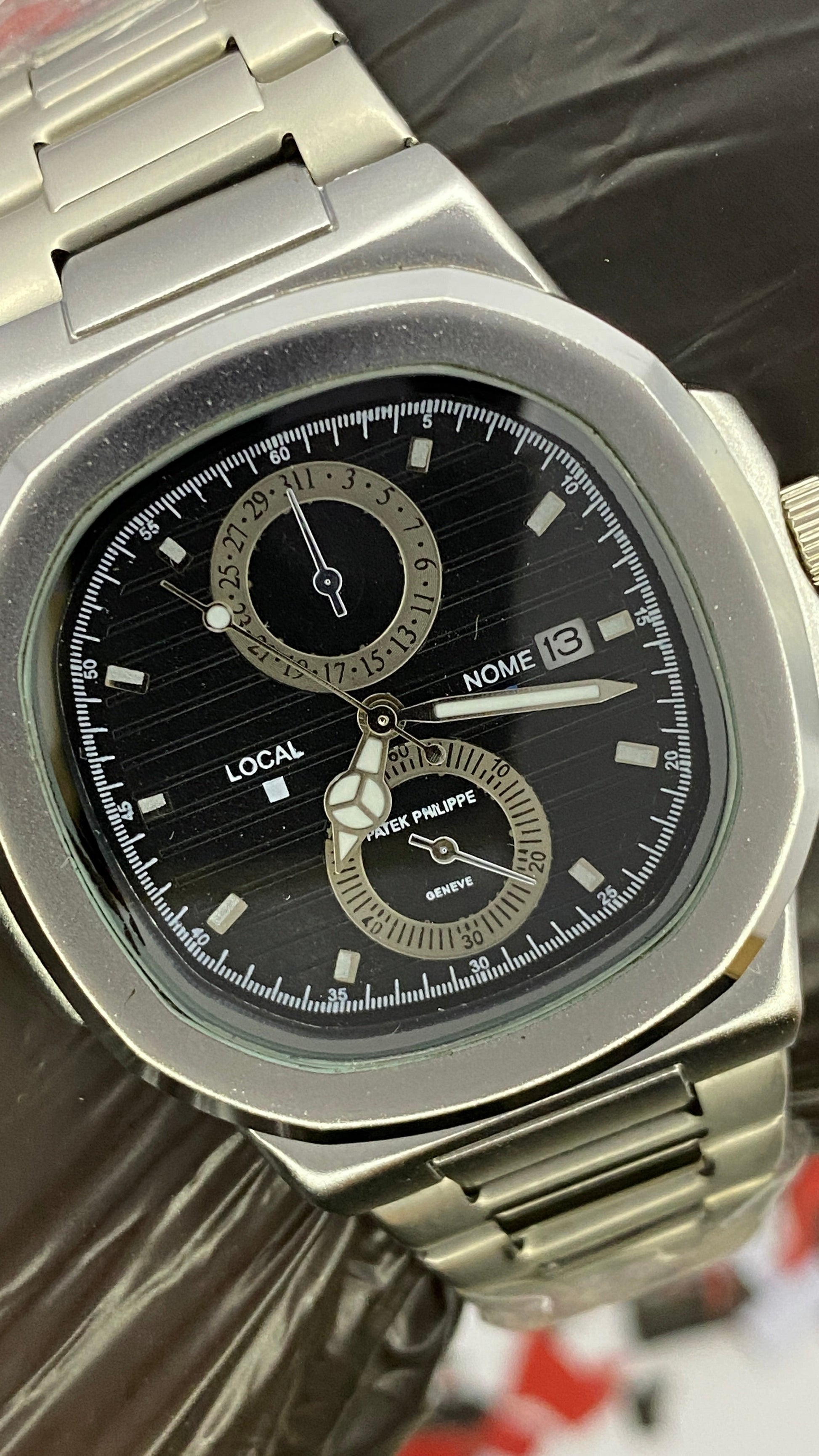 Patek Philippe Date Feature watch Black Dial Watch