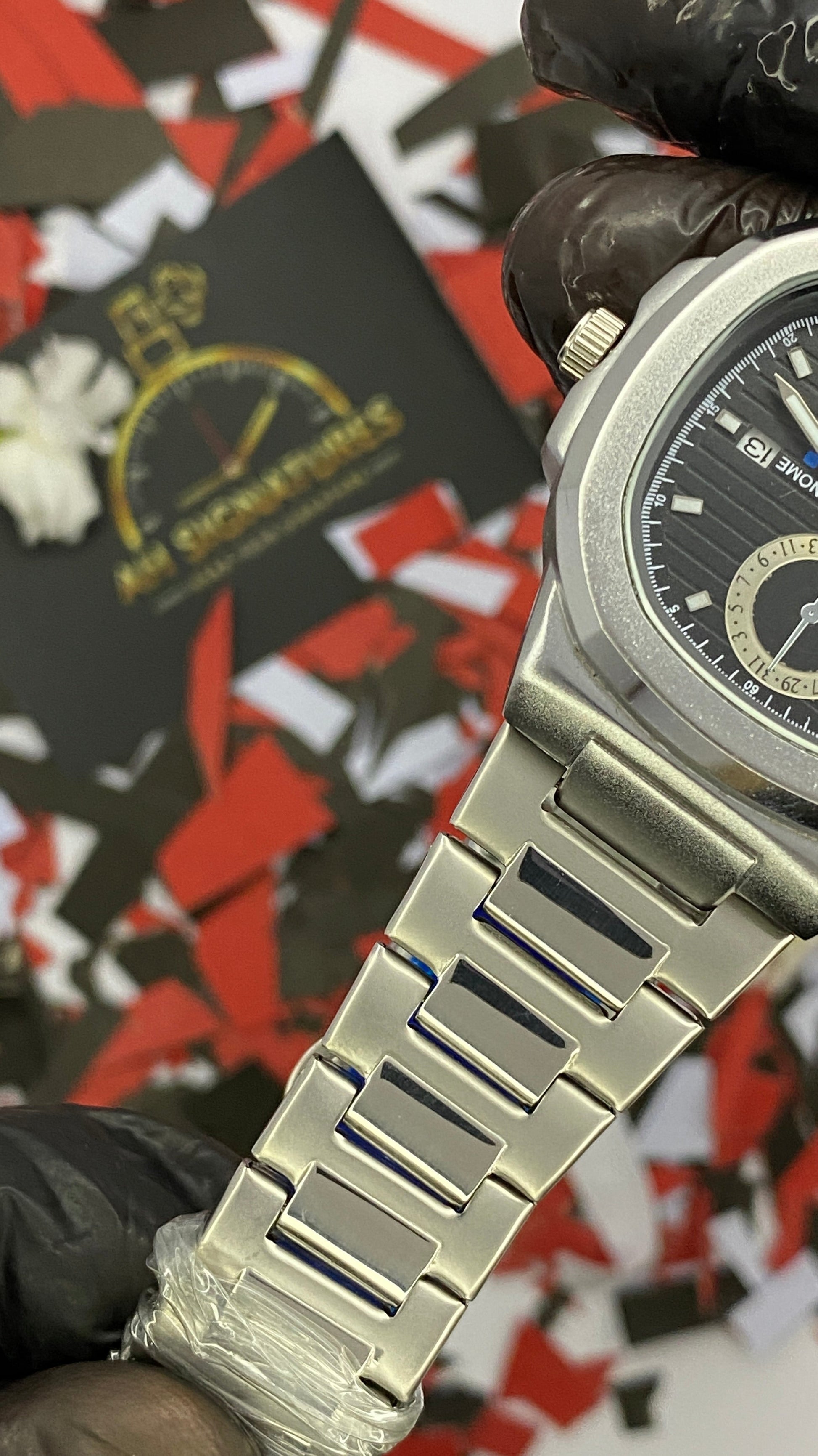 Patek Philippe Date Feature watch Black Dial Watch
