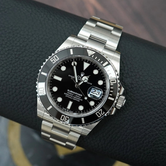 Rolex Submariner Inspired Watch Steel Black Dial